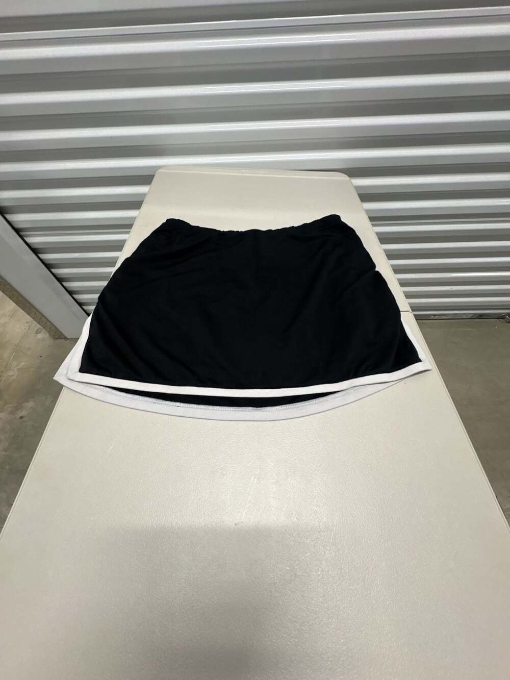 Sport Black Athletic Skort with White Trim